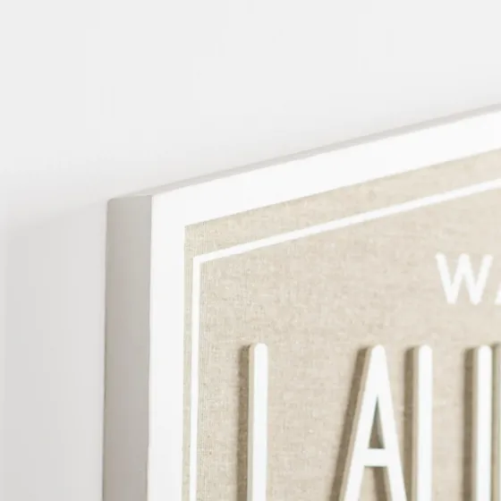 Laundry & Co. Hexagon Wood Plaque-Kirkland's Home Discount