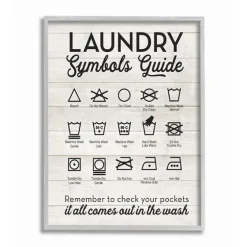 Laundry Symbols Guide Framed Art Print-Kirkland's Home Best