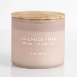 Lavender & Oak Triple Wick Jar Candle-Kirkland's Home Sale