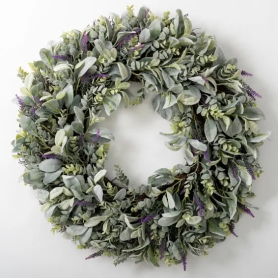 Lavender And Lamb'S Ear Wreath-Kirkland's Home Cheap