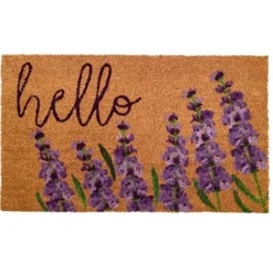 Lavender Hello Doormat-Kirkland's Home Cheap
