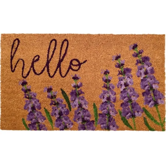 Lavender Hello Doormat-Kirkland's Home Cheap