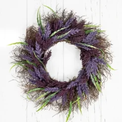 Lavender Leaf Spiral Wreath-Kirkland's Home Fashion