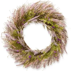 Lavender With Bristle Branch Stems Wreath-Kirkland's Home Flash Sale