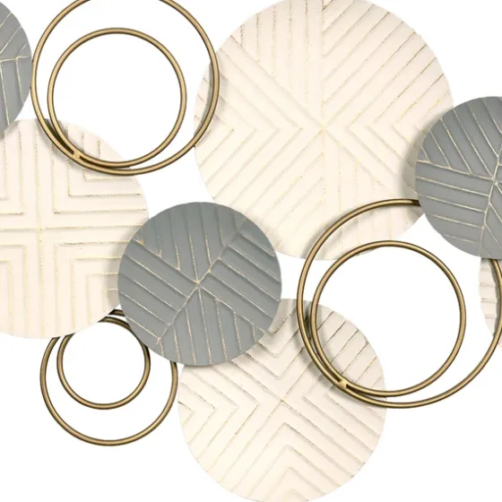 Layered Herringbone Plates Wall Plaque-Kirkland's Home Flash Sale