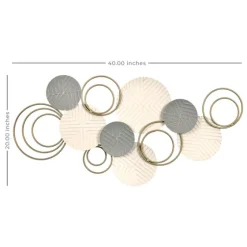 Layered Herringbone Plates Wall Plaque-Kirkland's Home Flash Sale