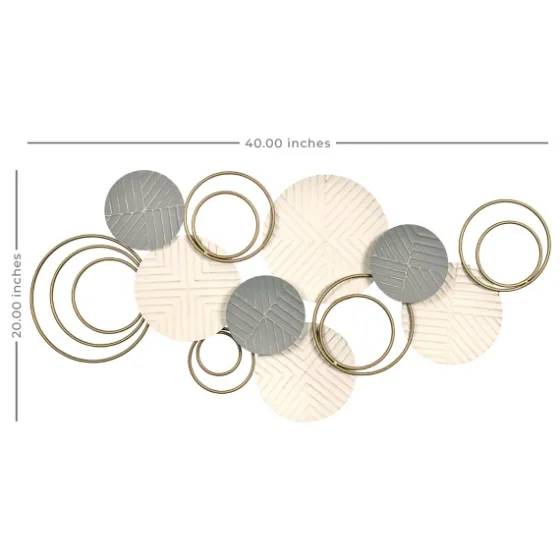 Layered Herringbone Plates Wall Plaque-Kirkland's Home Flash Sale