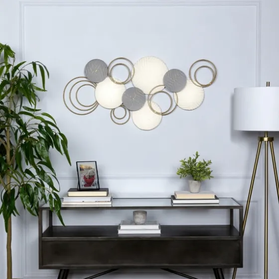 Layered Herringbone Plates Wall Plaque-Kirkland's Home Flash Sale
