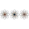Layered Metal & Wood Flower Wall Plaques, Set Of 3-Kirkland's Home Best Sale