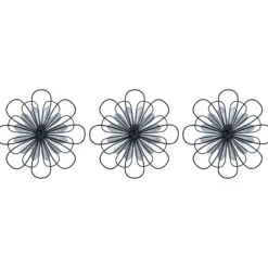 Layered Metal & Wood Flower Wall Plaques, Set Of 3-Kirkland's Home Best Sale