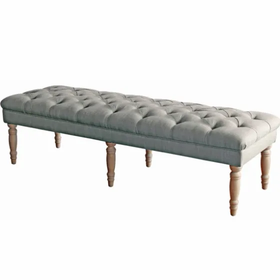 Layla Button Tufted Bench-Kirkland's Home Hot
