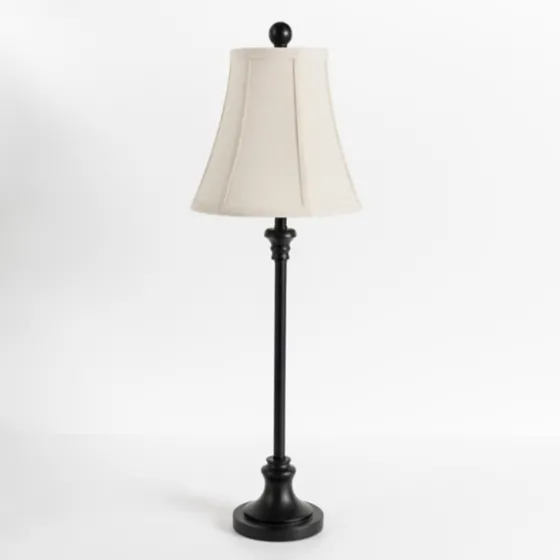 Leah Black Candlestick Buffet Lamp-Kirkland's Home Shop