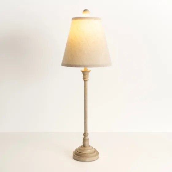 Leah Cream Candlestick Buffet Lamp-Kirkland's Home Shop
