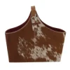 Leather Hide Modern Magazine Rack Basket-Kirkland's Home Cheap