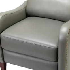 Leather Nailhead Traditional Recliner-Kirkland's Home Discount