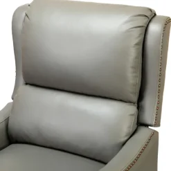 Leather Nailhead Traditional Recliner-Kirkland's Home Discount