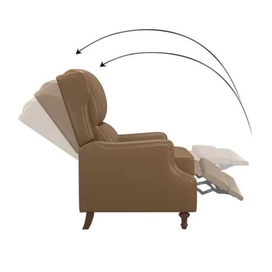 Leather Nailhead Trim Classic Recliner-Kirkland's Home Online