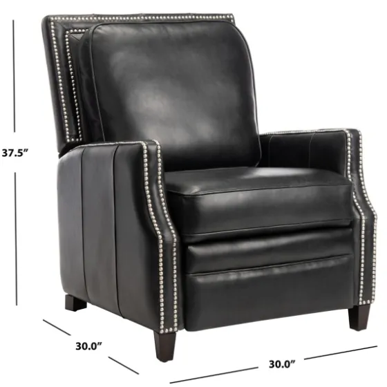 Leather Nailhead Trim Recliner-Kirkland's Home Hot