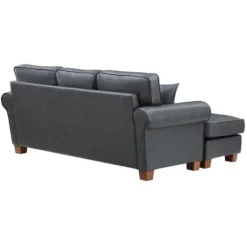 Leather Rolled Arm Sectional-Kirkland's Home Store