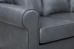 Leather Rolled Arm Sectional-Kirkland's Home Store