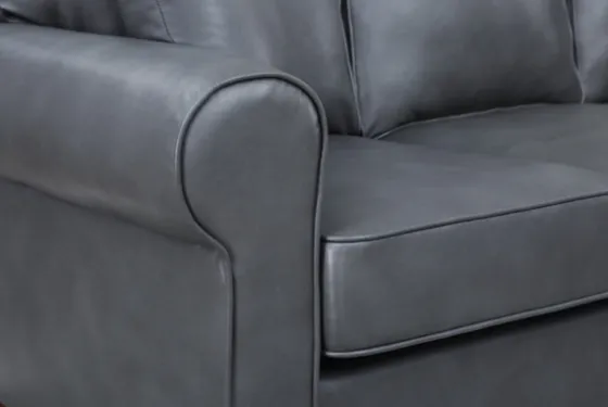 Leather Rolled Arm Sectional-Kirkland's Home Store