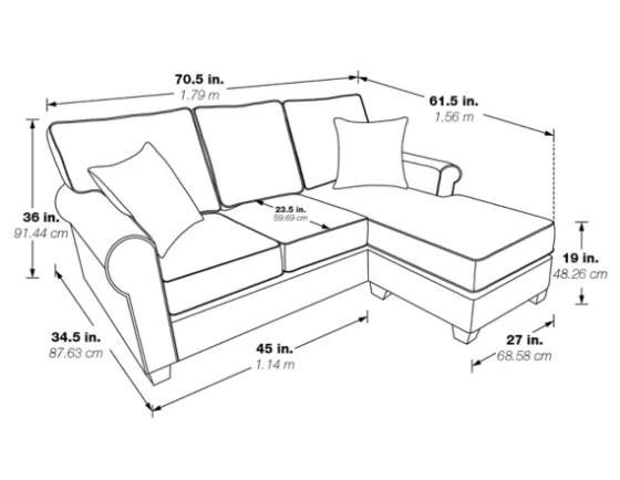 Leather Rolled Arm Sectional-Kirkland's Home Store