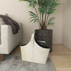 Leather Textured Magazine Rack-Kirkland's Home Clearance