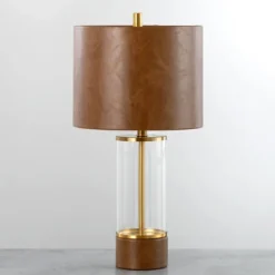 Leather Watson Table Lamp-Kirkland's Home Outlet
