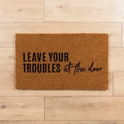Leave Your Troubles Doormat-Kirkland's Home Clearance