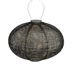 Led Oval Taupe Outdoor Hanging Lantern-Kirkland's Home Fashion