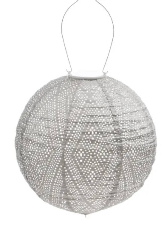 Led Round Light Taupe Outdoor Hanging Lantern-Kirkland's Home Best