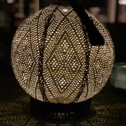 Led Round Light Taupe Outdoor Hanging Lantern-Kirkland's Home Best