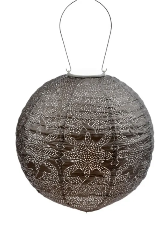 Led Round Taupe Outdoor Hanging Lantern-Kirkland's Home Shop