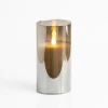 Led Soft Flame Glass Pillar Candle, 4X6 In.-Kirkland's Home Cheap