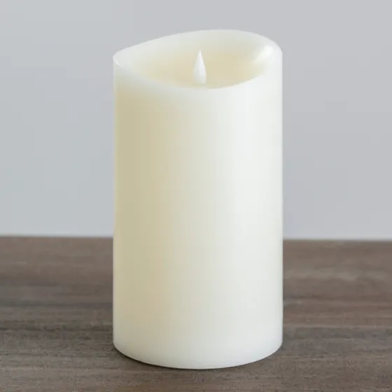 Led Soft Flame Pillar Candle, 5X9 In.-Kirkland's Home Outlet