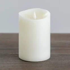 Led Soft Flame Pillar Candle, 4X6 In.-Kirkland's Home Shop