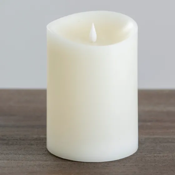 Led Soft Flame Pillar Candle, 5X7 In.-Kirkland's Home Hot