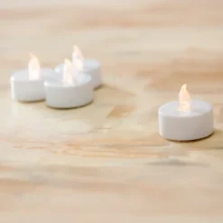 Led Warm Light Tealight Candles, Set Of 4-Kirkland's Home Outlet