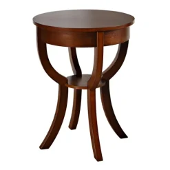 Leila Round Cherry Accent Table-Kirkland's Home Store