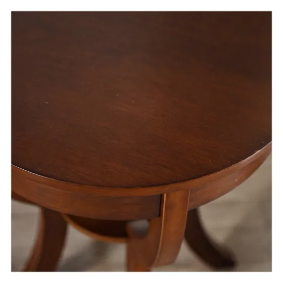 Leila Round Cherry Accent Table-Kirkland's Home Store
