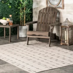 Lela Gray Raindrop Cascade Outdoor Rug, 5X8-Kirkland's Home Outlet