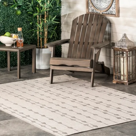 Lela Gray Raindrop Cascade Outdoor Rug, 5X8-Kirkland's Home Outlet