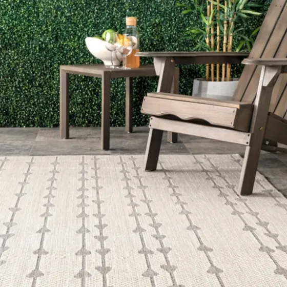 Lela Gray Raindrop Cascade Outdoor Rug, 5X8-Kirkland's Home Outlet