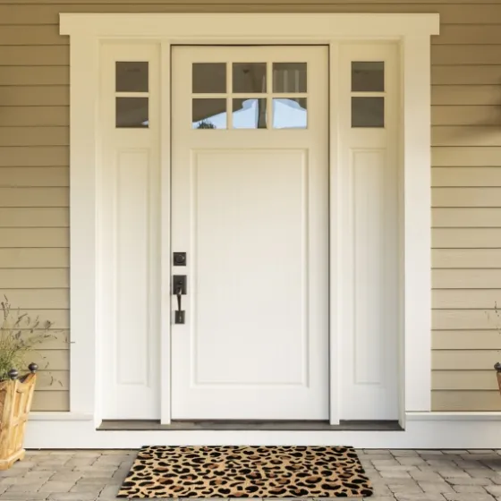 Leopard Print Coir Doormat-Kirkland's Home Sale