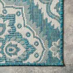 Leslie Green Floral Trellis Outdoor Rug, 5X8-Kirkland's Home Best Sale