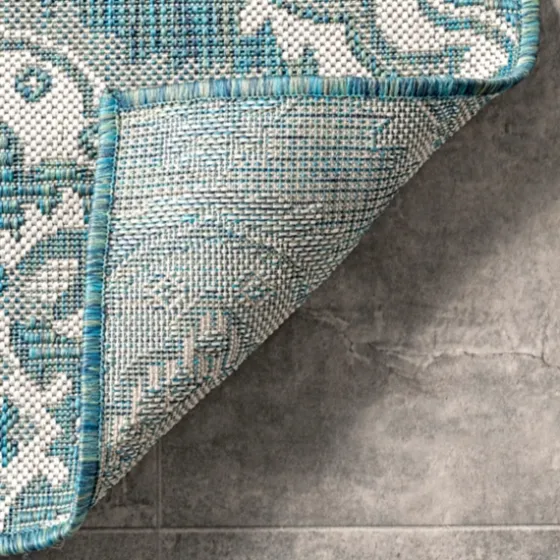 Leslie Green Floral Trellis Outdoor Rug, 5X8-Kirkland's Home Best Sale
