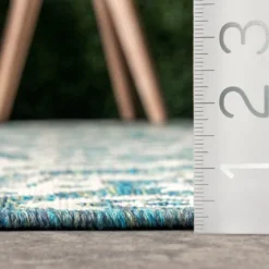 Leslie Green Floral Trellis Outdoor Rug, 5X8-Kirkland's Home Best Sale