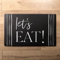 Let'S Eat Monochrome Kitchen Mat-Kirkland's Home Store