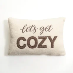 Let'S Get Cozy Teddy Fur Pillow-Kirkland's Home Hot
