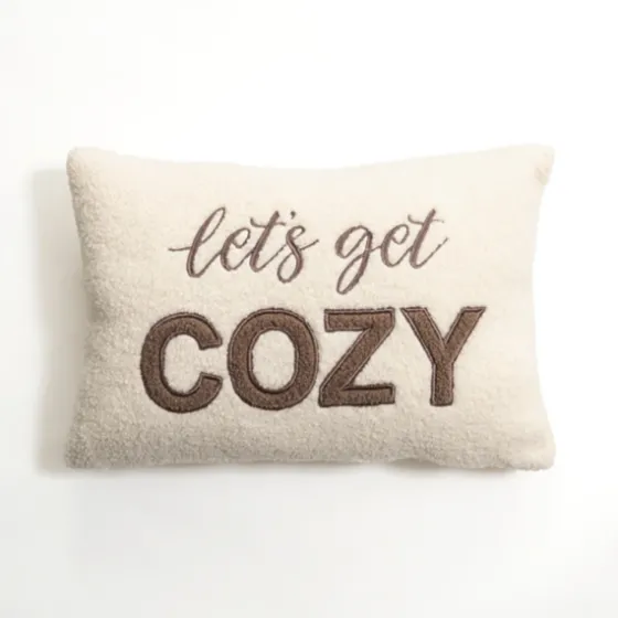 Let'S Get Cozy Teddy Fur Pillow-Kirkland's Home Hot